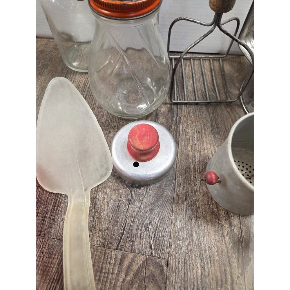 Vintage Antique Primitive Kitchen Accessories Decor Lot Wheaton Jar Bromwells - Picture 5 of 9